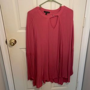 Lane Bryant 22/24 Pink Tunic Blouse